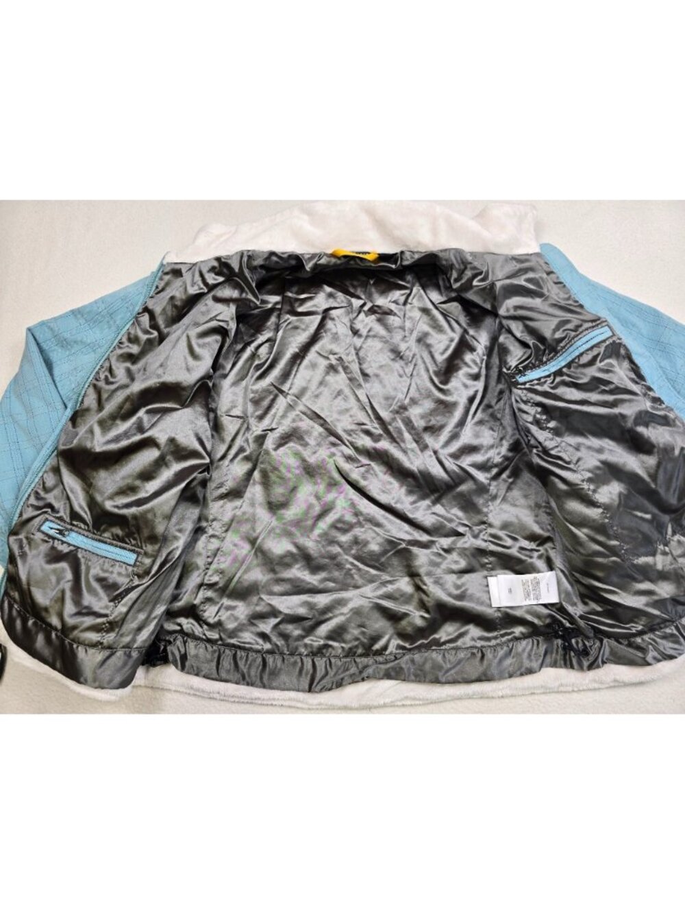 Mountain Hardwear Womens Large Commotion Retro Jacket Light Blue Plaid - Picture 4 of 5